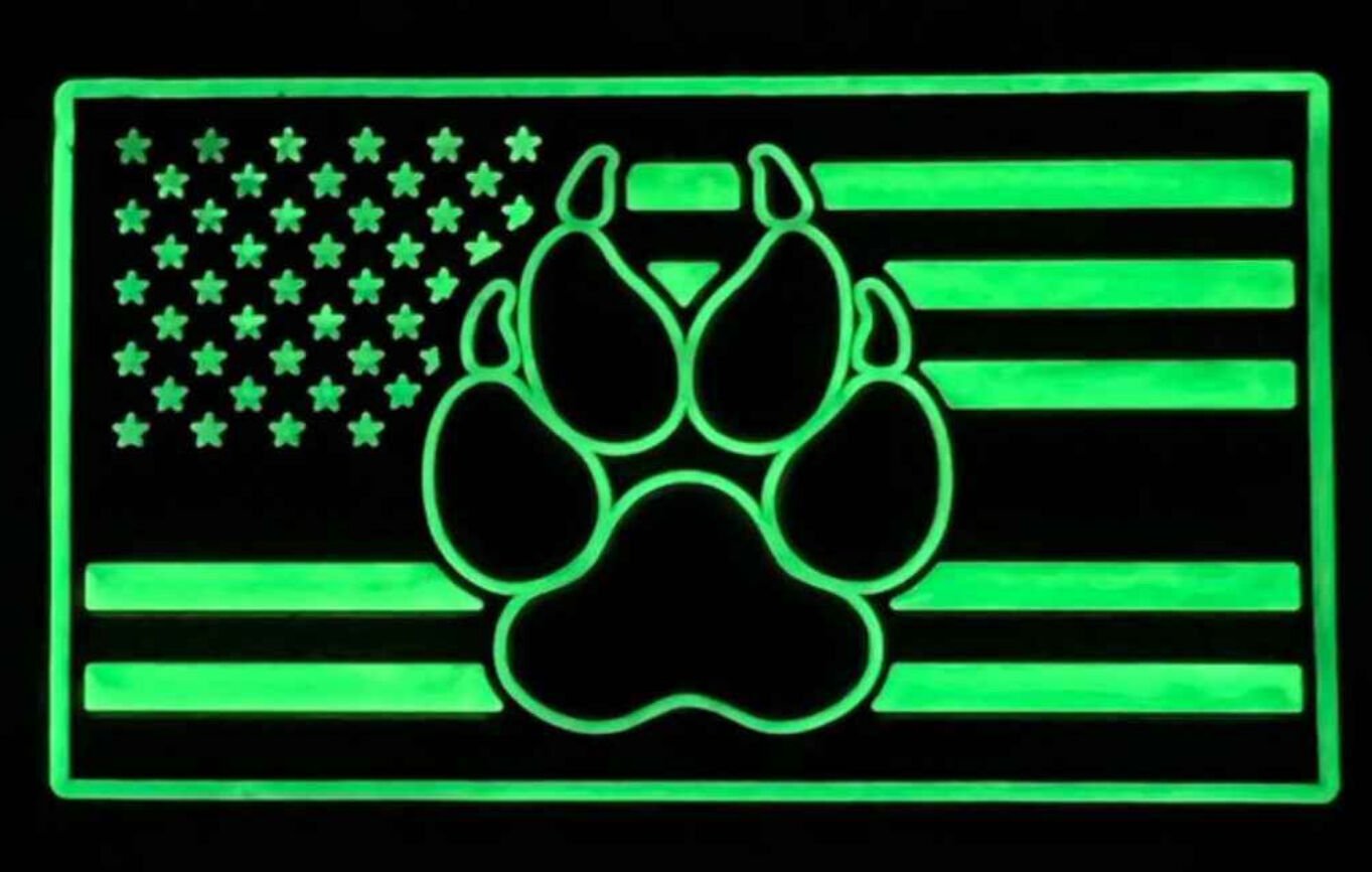 Glow in the Dark K9 Pvc Patch