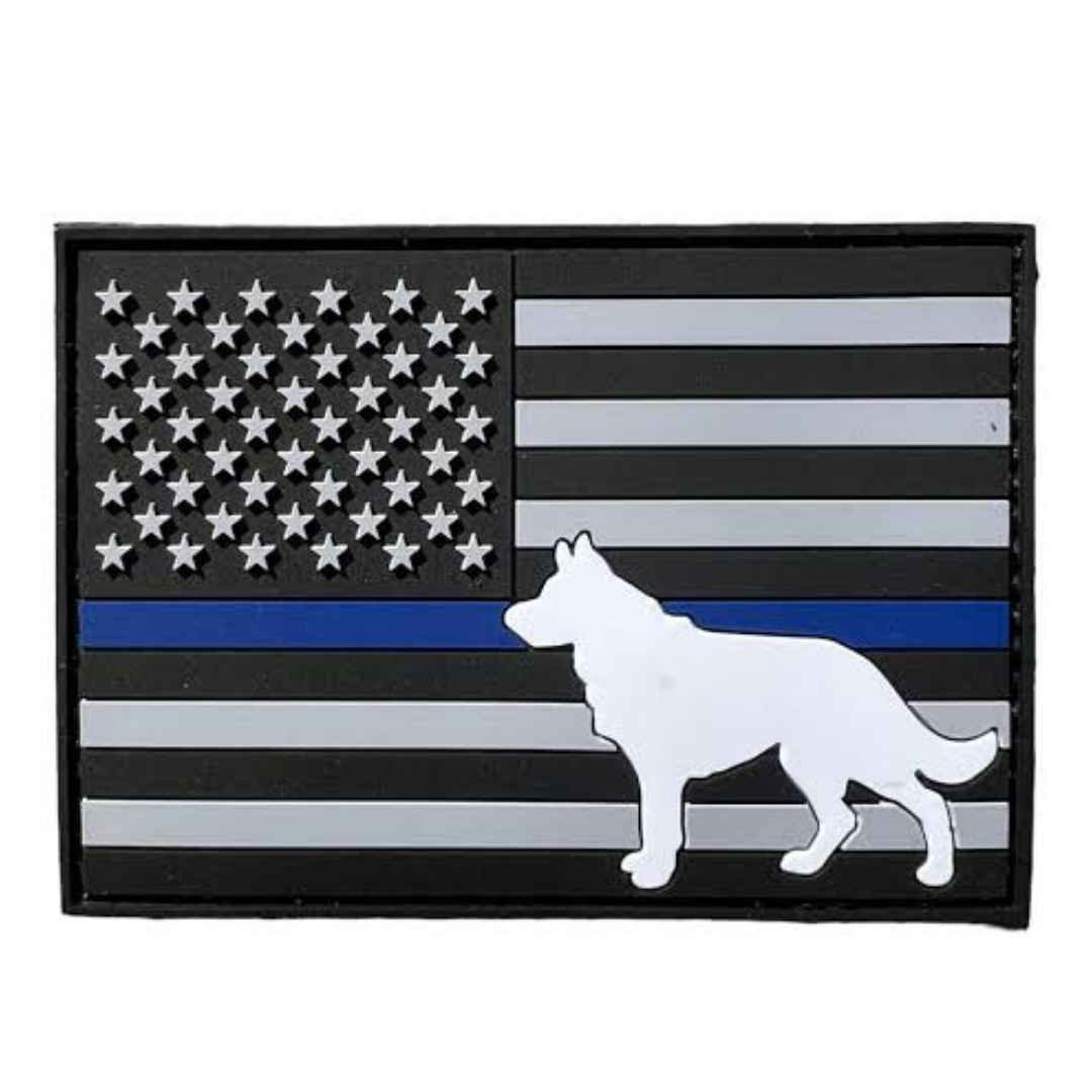 K9 flag with dog morale patch