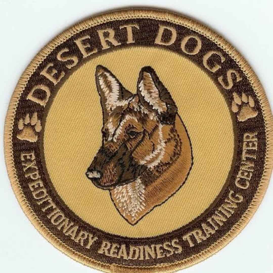 Military Desert K9 dog patch