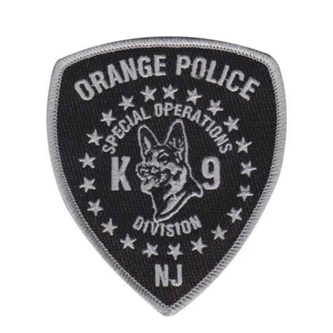 Orange police K9 special operation patch