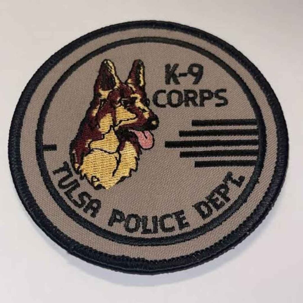 K9 cops woven patch